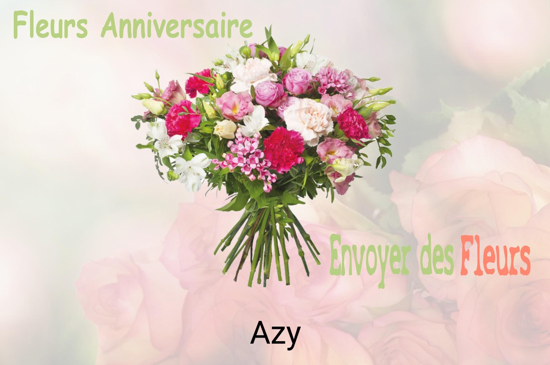 Bouquet de fleurs d’anniversaire livré à Azy